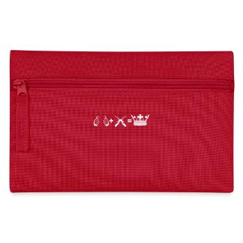 passe-temps plus je chasse roi jaeger - Trousse - rouge - Devant