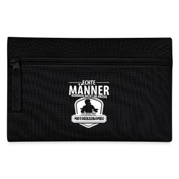 Biker Shirt Männer - Motorrad Kombi - Federtasche - Schwarz - Vorne