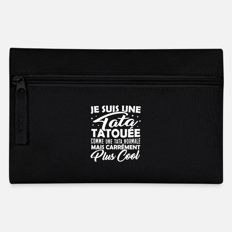 Tshirt pour Tante - Tata Tatouée plus Cool - Trousse - noir