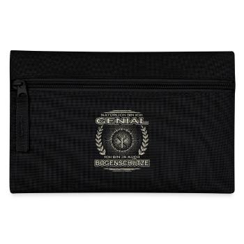 Geschenk Genial bogenschuetzin bogenschiessen bog - Federtasche - Schwarz - Vorne