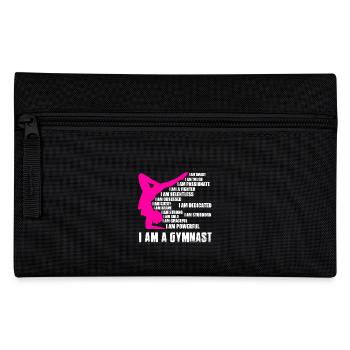 Gymnastics gymnast gymnast woman gift - Pencil Case - black - Front