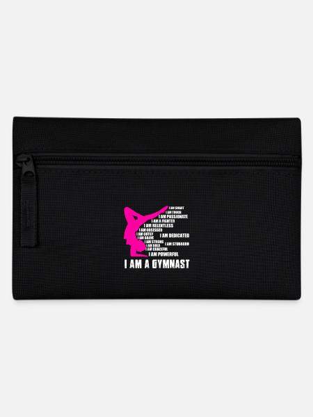 Gymnastics gymnast gymnast woman gift - Pencil Case - black