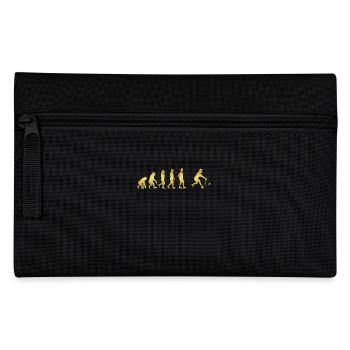 evolution human ekg heartbeat Federball - Federtasche - Schwarz - Vorne