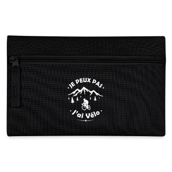 Tshirt pour Cycliste - Je peux pas ... j'ai Vélo - Trousse - noir - Devant
