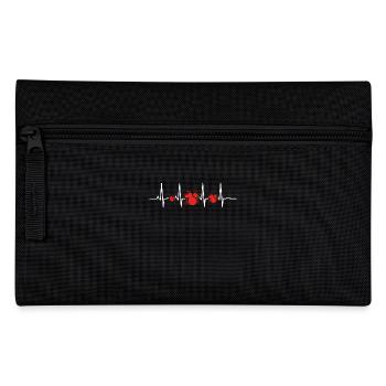 Heartbeat herz ekg evolution human DRUMMER SCHLAGZ - Federtasche - Schwarz - Vorne