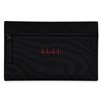 Herzschlag herz ekg evolution human schach koenig - Federtasche - Schwarz - Vorne