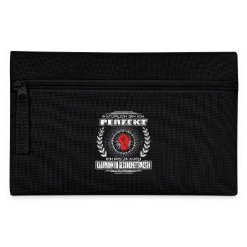Ich bin perfekt KAUFMANN IM GESUNDHEITSWESEN png - Federtasche - Schwarz - Vorne