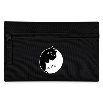 Ying Yang Katzen Geschenk Idee - Federtasche - Schwarz - Vorne