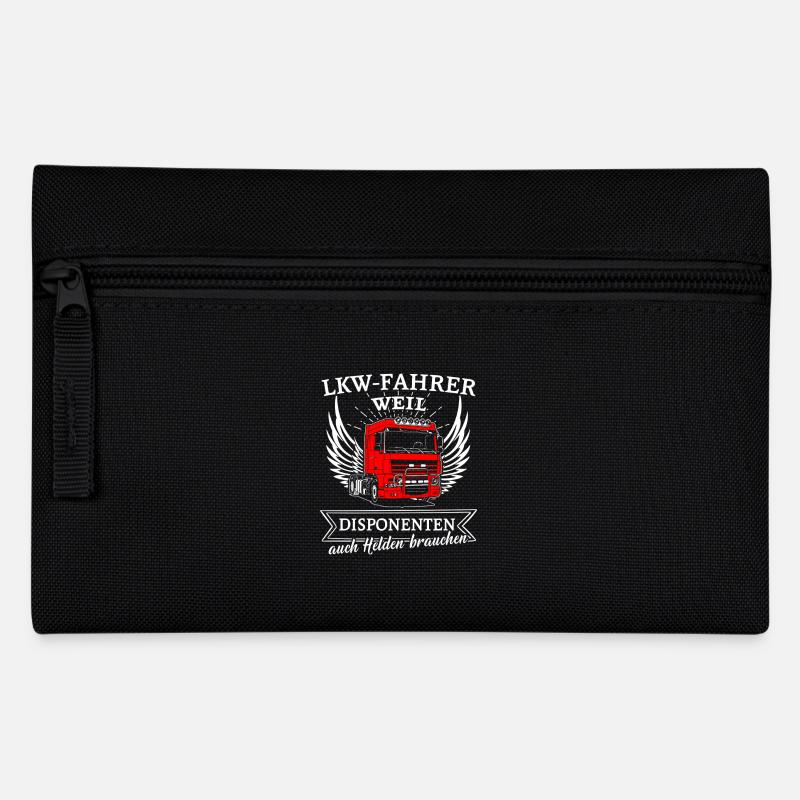 Lastwagen Shirt · LKW-Fahrer · Disponenten Helden - Federtasche - Schwarz