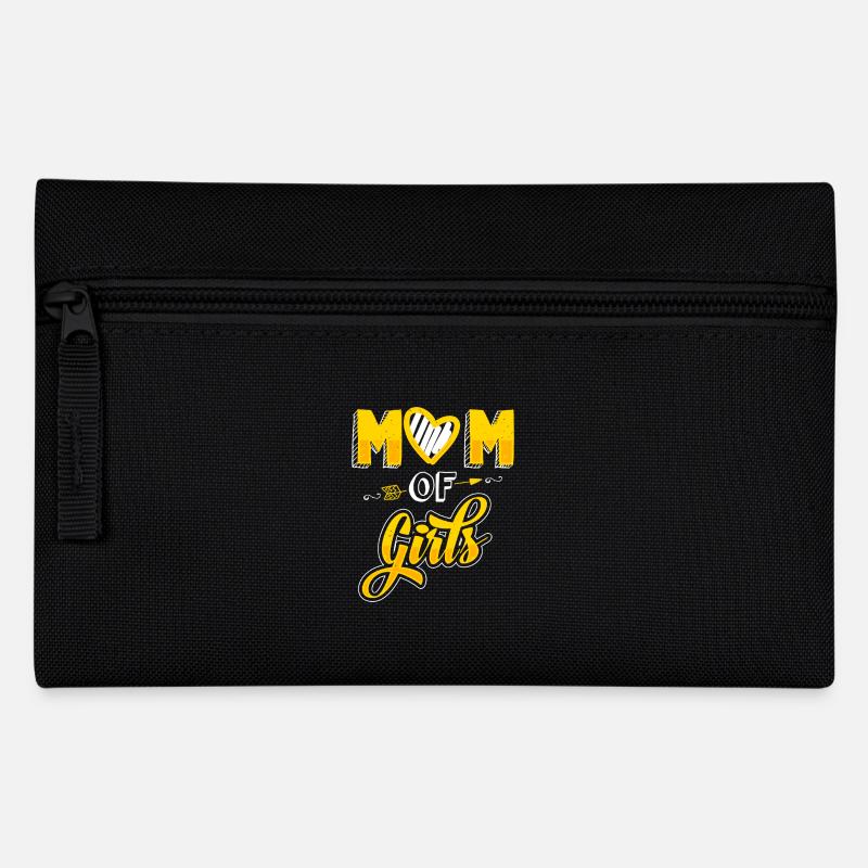 Mutter von Mädchen - Muttertag - Geschenk - Federtasche - Schwarz