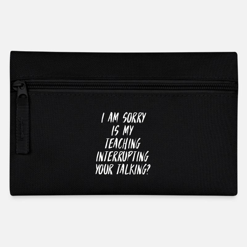 Ein Premium Lehrer T-Shirt - Federtasche - Schwarz