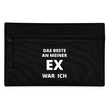Das Beste an meiner Ex war ich Spruch - Federtasche - Schwarz - Vorne