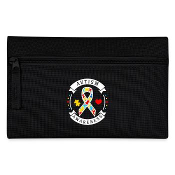 Autismus Autist ADHS Autism Awareness Geschenk - Federtasche - Schwarz - Vorne