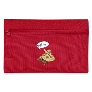 Joyride avec tortue et escargot (anglais) - Trousse - rouge - Devant