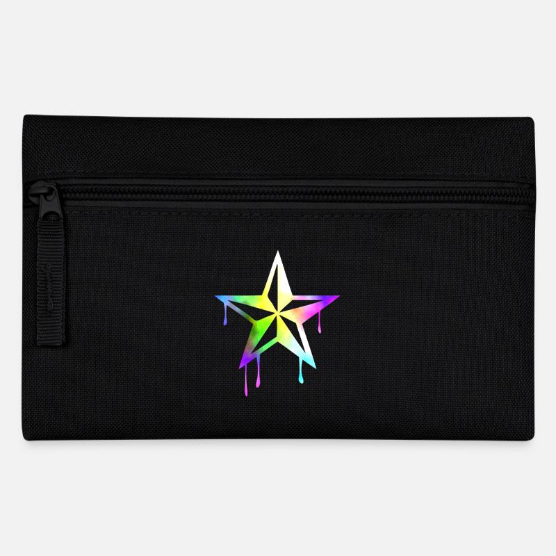 nautic_star_watercolor - Pencil Case - black