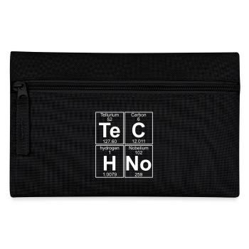 Te-C-H-No (techno) - Pencil Case - black - Front