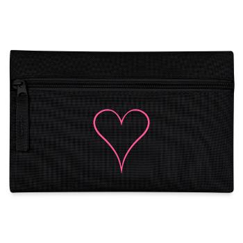Herz Design neu Rosa - Federtasche - Schwarz - Vorne