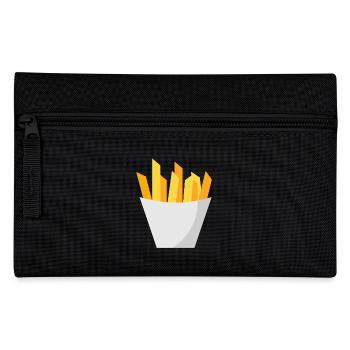 French fries - Pencil Case - black - Front