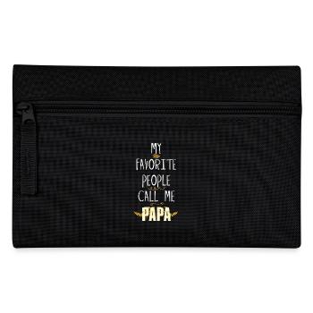 Papa - My Favorite People Call Me Papa - Pencil Case - black - Front