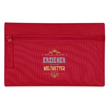 Erzieher Weltretter - Federtasche - Rot - Vorne
