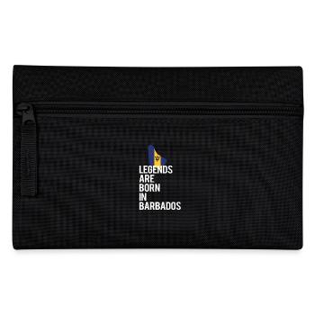 Legends are born in Barbados - Pencil Case - black - Front