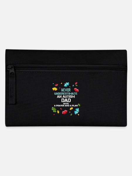 Autism Dad - Never underestimate an autism dad - Pencil Case - black
