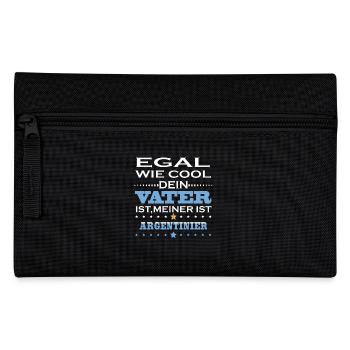 Egal wie cool vater geschenk ist Argentinien - Federtasche - Schwarz - Vorne