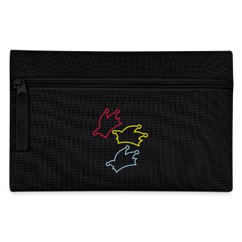 Narrenkappen / Fasching / Kappe - Federtasche - Schwarz - Vorne