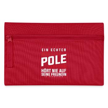 Polen - Ein Echter Pole - Federtasche - Rot - Vorne