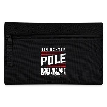 Polen - Ein Echter Pole - Federtasche - Schwarz - Vorne