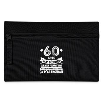 60 Ans Cadeau D'anniversaire 60 Ans - Trousse - noir - Devant