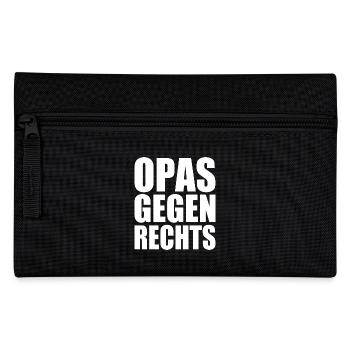 Opas gegen rechts - Federtasche - Schwarz - Vorne