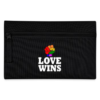 Love wins - Pencil Case - black - Front