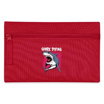 Shark Diving | Shark Diving - Pencil Case - red - Front