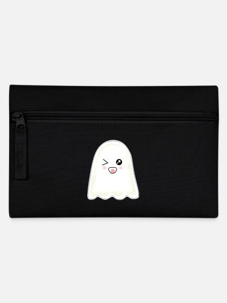 Kawaii Gespenst Geister Halloween Halloweenkostüm - Federtasche - Schwarz