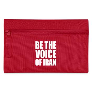 Be the voice of iran - Pencil Case - red - Front