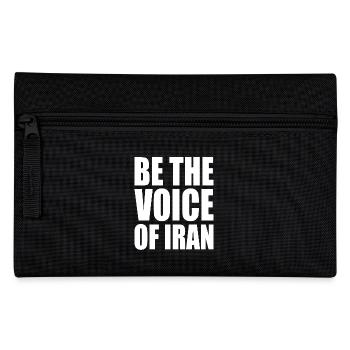 Be the voice of iran - Federtasche - Schwarz - Vorne