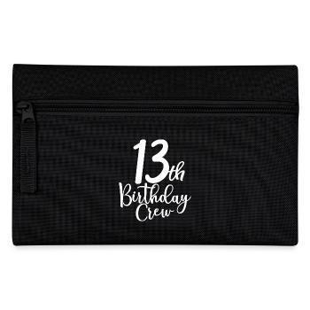 13th Birthday Crew B-day Party Squad 13 ans - Trousse - noir - Devant