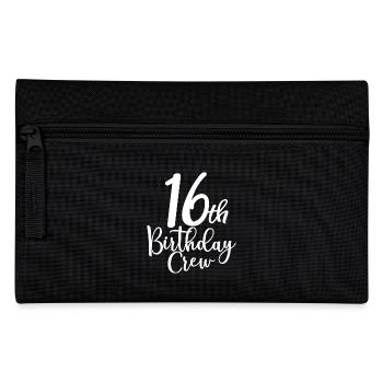 16th Birthday Crew B-day Party Squad 16 ans - Trousse - noir - Devant