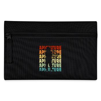 Cadeau apiculteur apiculture abeilles vintage - Trousse - noir - Devant