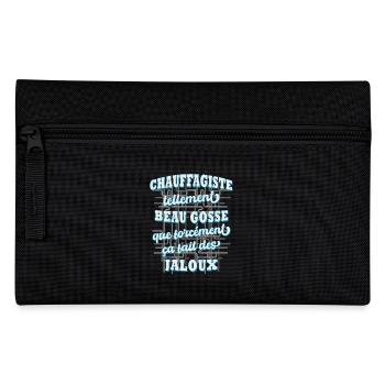 Chauffagiste humour plombier original vintage - Trousse - noir - Devant