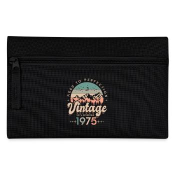 1975 Vintage anniversaire Né en 1975 - Trousse - noir - Devant