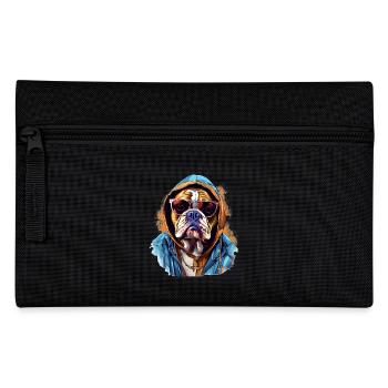 Urban Bulldog: Streetwise Bulldog Vibes - Pencil Case - black - Front