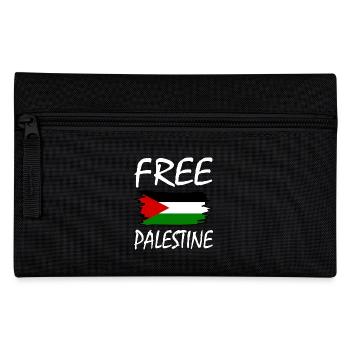 Free palestine - Federtasche - Schwarz - Vorne