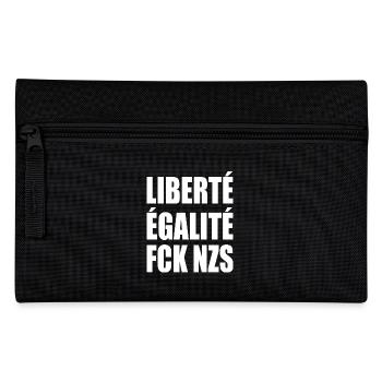 Fck nzs Liberté Égalité FCK NZS - Federtasche - Schwarz - Vorne