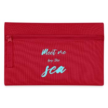 meet me by the sea - Federtasche - Rot - Vorne