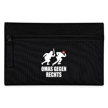 Omas gegen rechts - Federtasche - Schwarz - Vorne