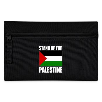 stand up for palestine - Pencil Case - black - Front
