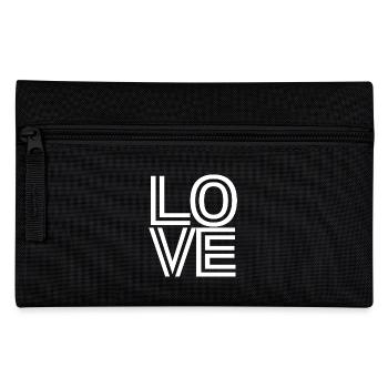 Love Lieblingsmensch Herz Schatz - Federtasche - Schwarz - Vorne