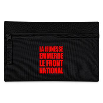 la jeunesse emmerde front national - Trousse - noir - Devant